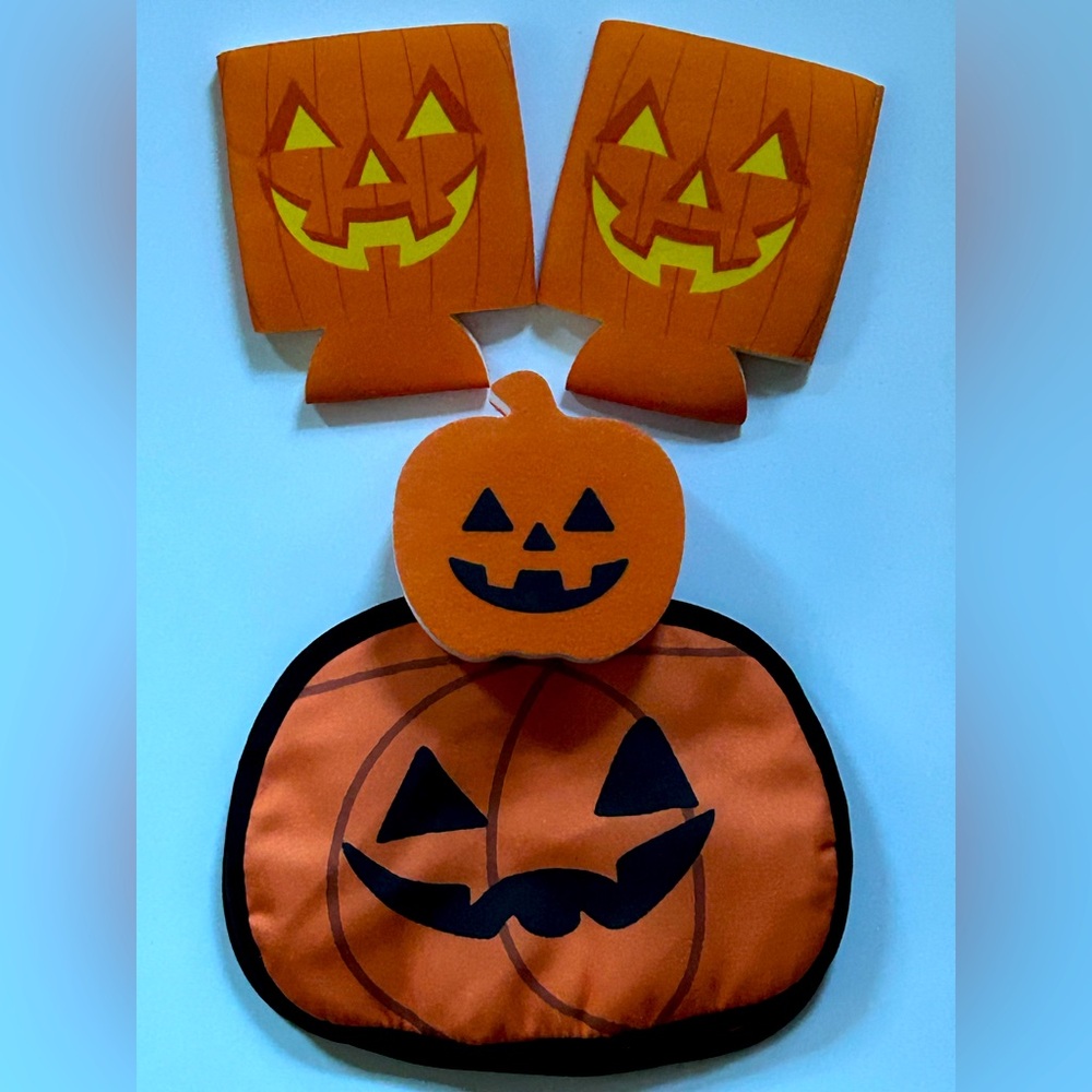NEW!!! 5 Piece Spooky Halloween Jack-o'-lantern Kitchen Set (NWT)